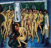 Ernst Ludwig Kirchner, The soldier bath or Artillerymen